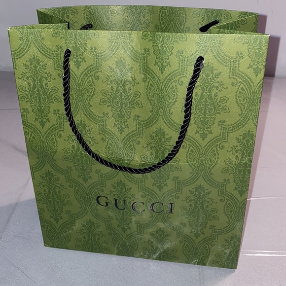 Gucci Party Supplies Gucci Green Empty Paper Gift Bag Shopping Tote